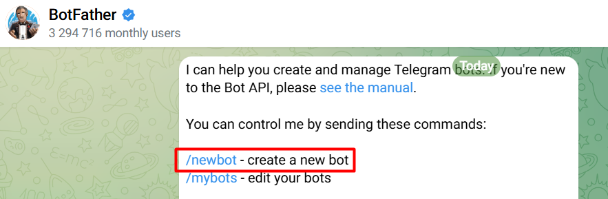 Creación de bot en Telegram